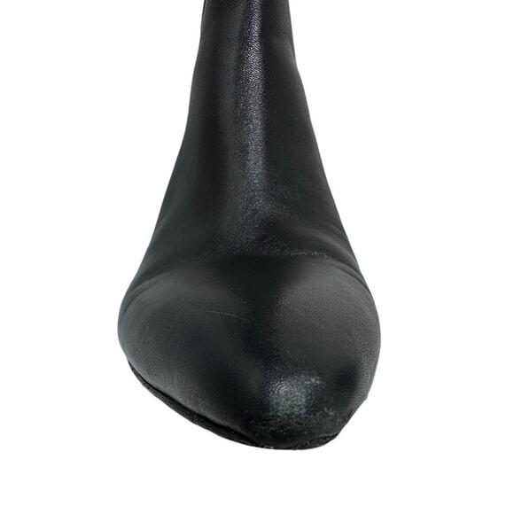 Raye Elo x Revolve Black Leather Boots Clear Heel size 9 - Picture 11 of 15